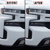 2019-2021 Chevrolet Silverado | Headlight Side Marker PreCut Tint Overlays