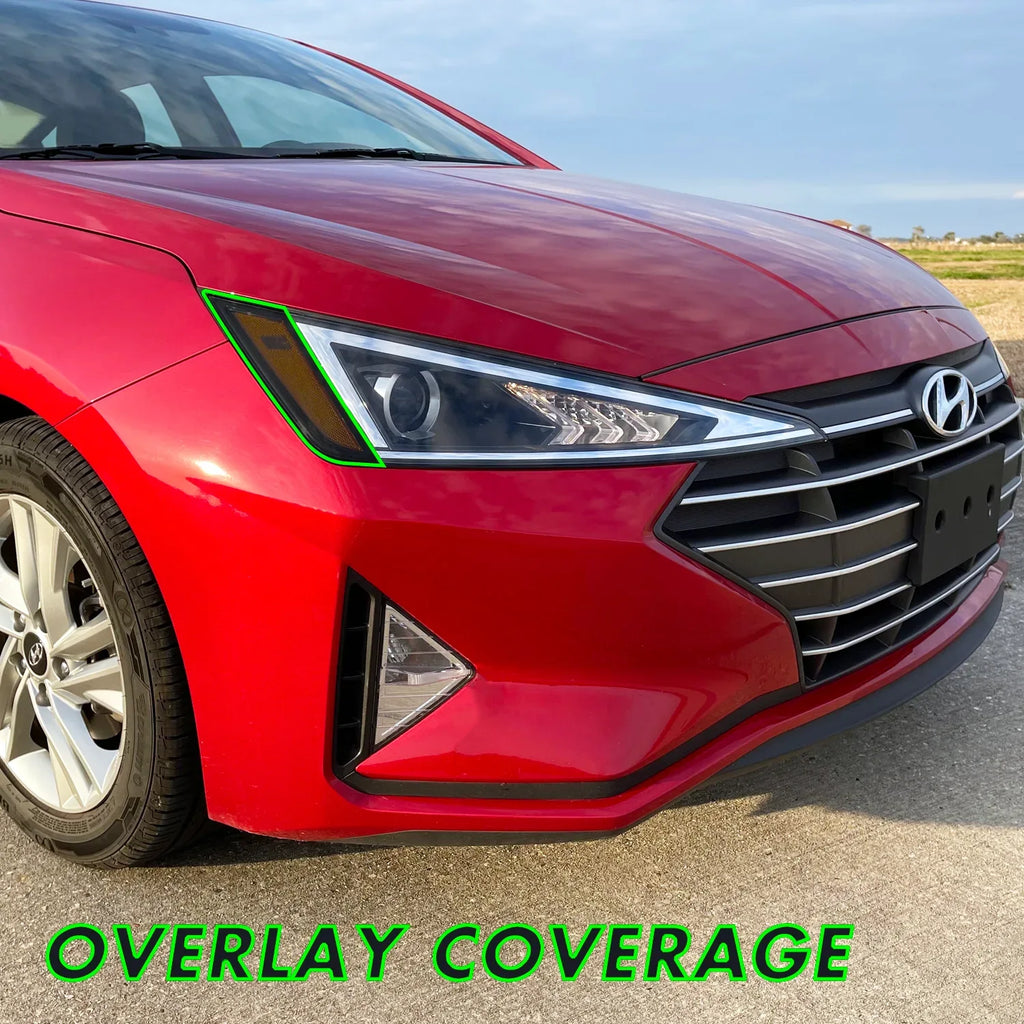 2019-2020 Hyundai Elantra | Headlight Side Marker PreCut Tint Overlays