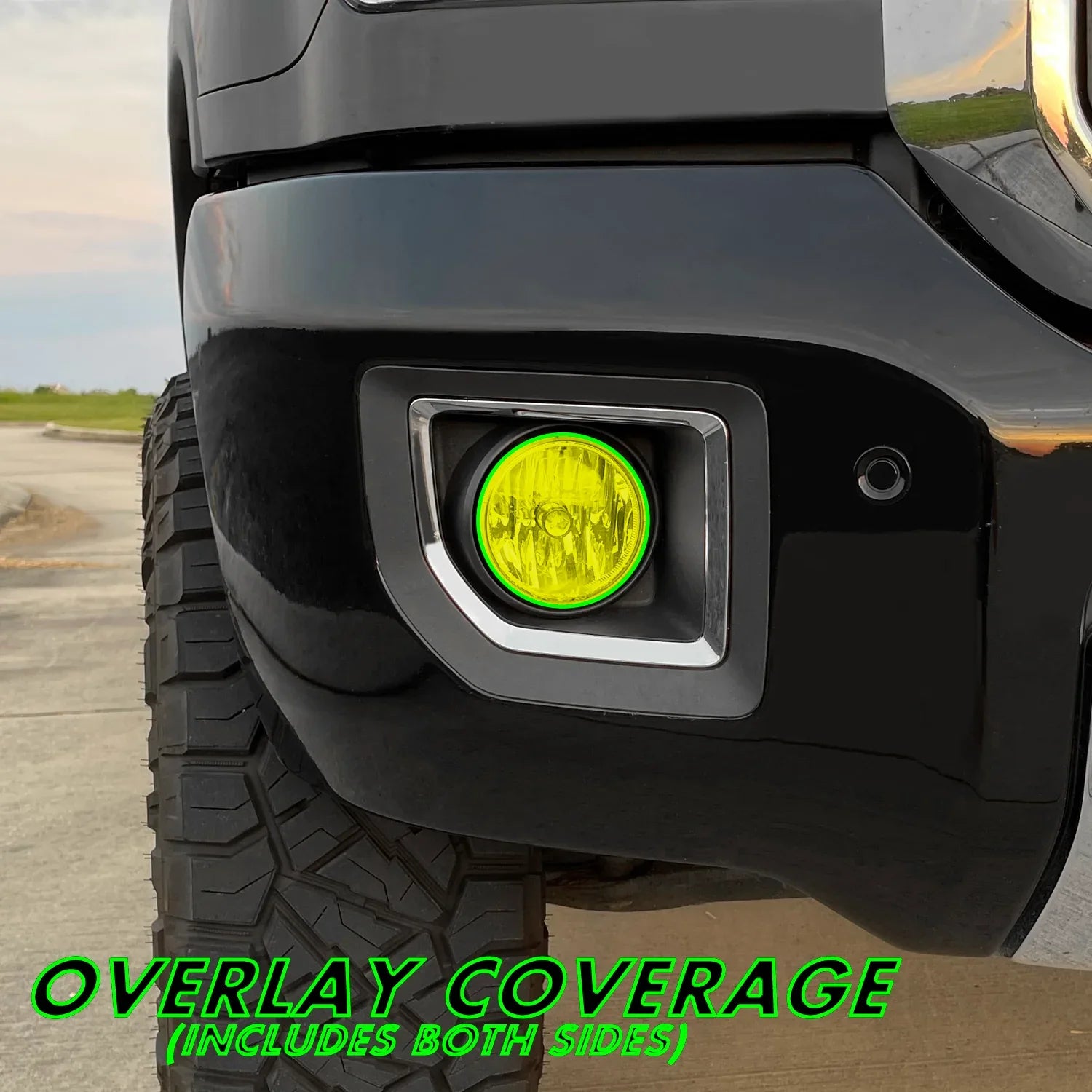 2014-2015 GMC Sierra 1500 | Fog Light PreCut Tint Overlays