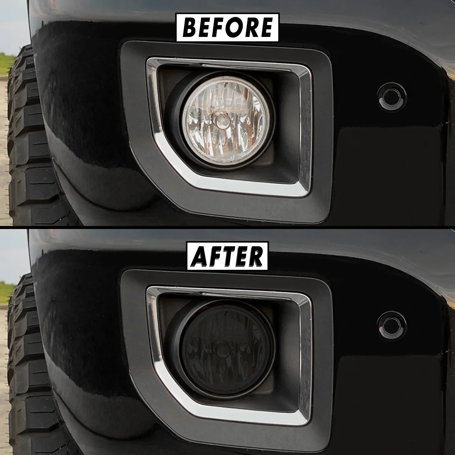 2015-2019 GMC Sierra 2500 / 3500 | Fog Light PreCut Tint Overlays