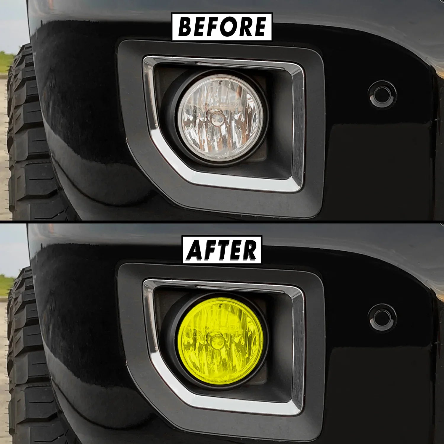 2015-2019 GMC Sierra 2500 / 3500 | Fog Light PreCut Tint Overlays
