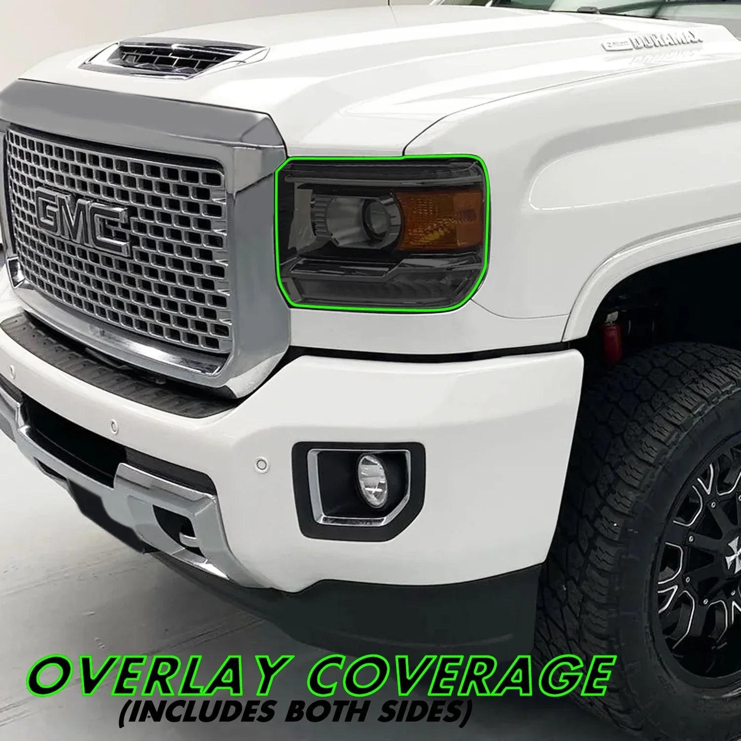 2015-2019 GMC Sierra 2500 / 3500 | Headlight PreCut Tint Overlays
