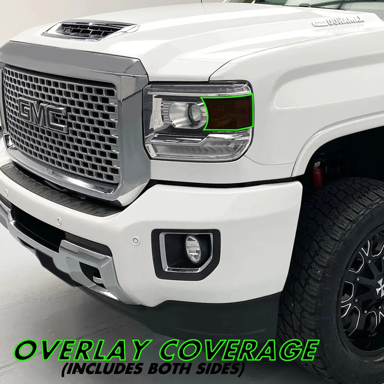 2015-2019 GMC Sierra 2500 / 3500 | Headlight Side Marker PreCut Tint Overlays