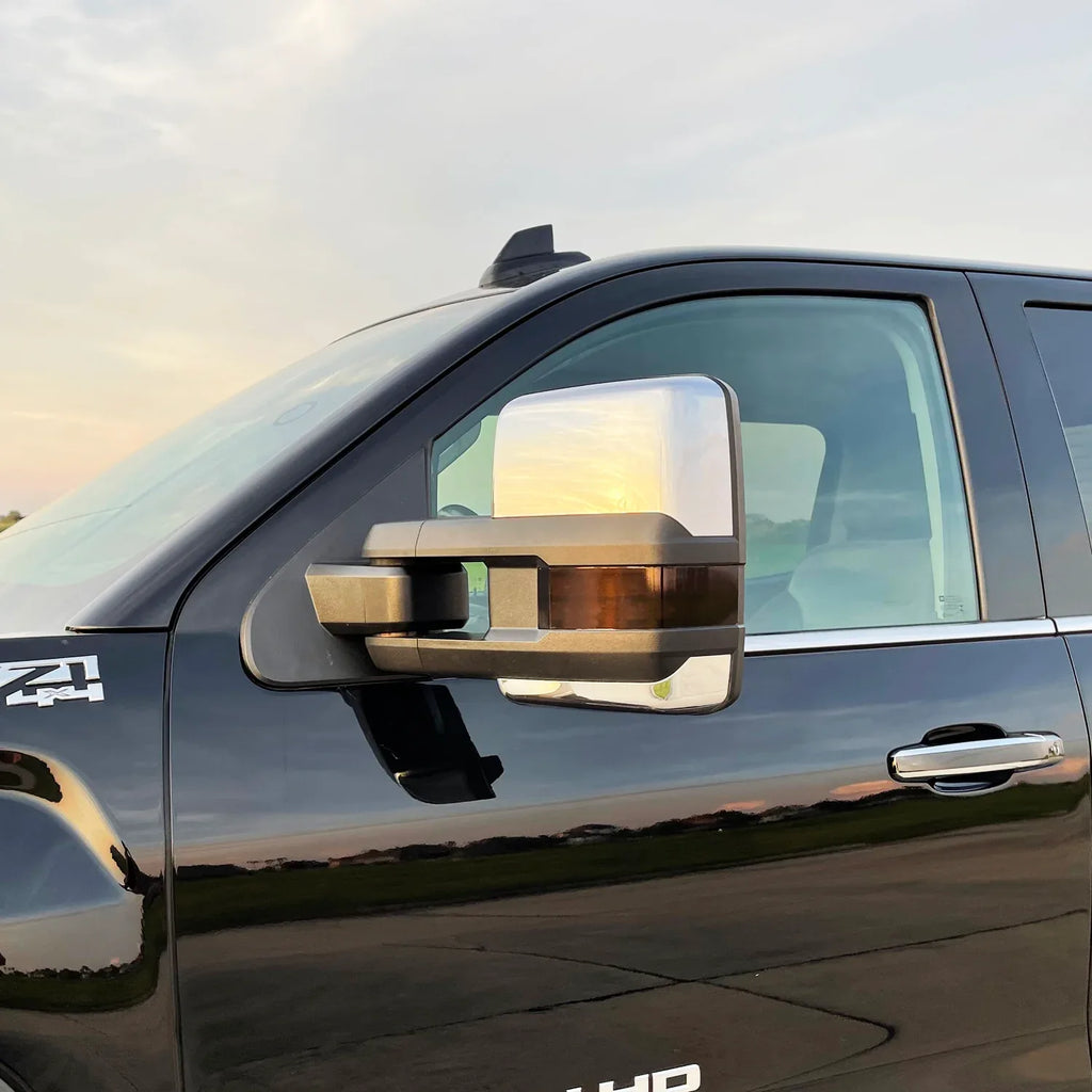2015-2019 GMC Sierra 2500 / 3500 | Mirror Turn Signal PreCut Tint Overlays