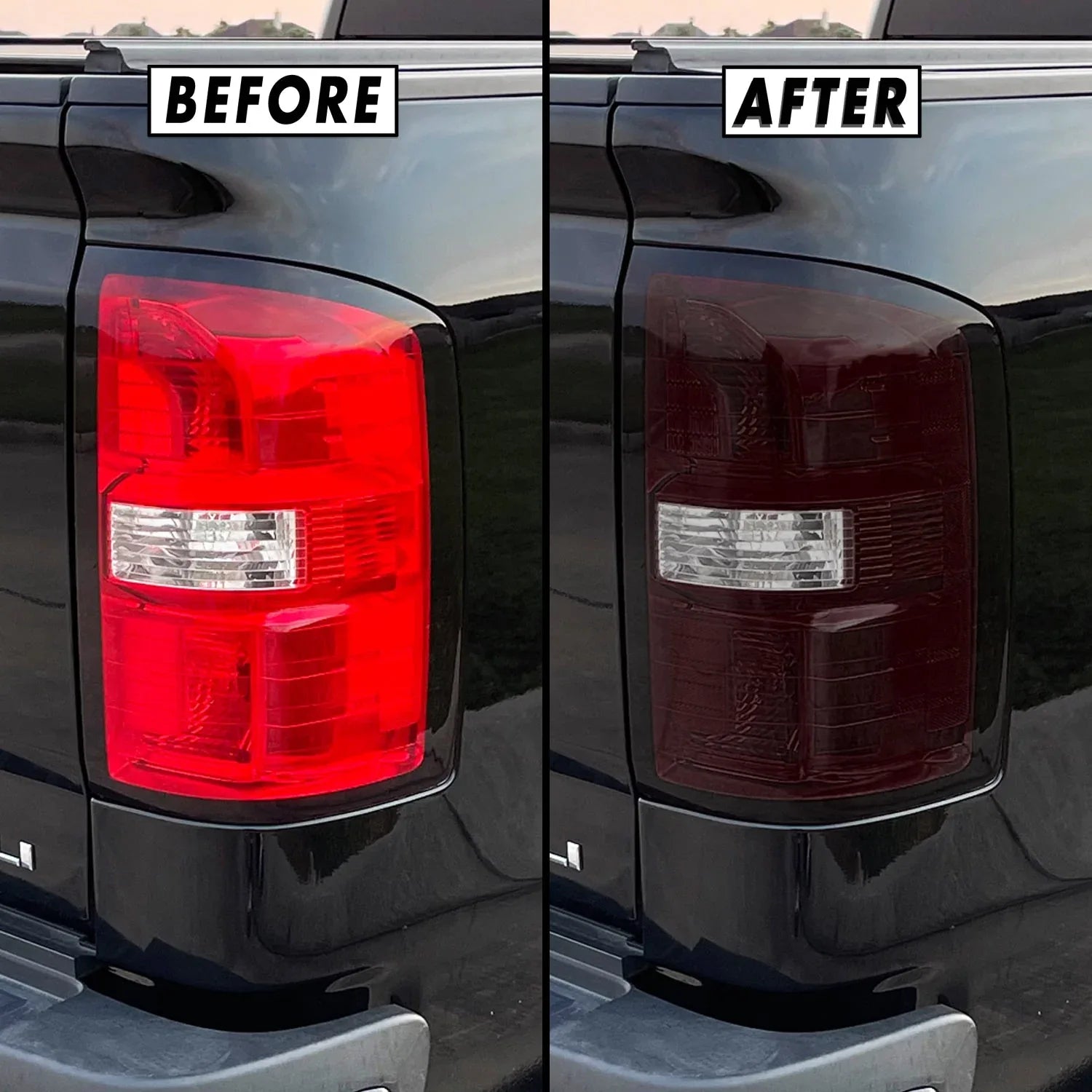 2015-2019 GMC Sierra 2500 / 3500 | Tail Light Cutout PreCut Tint Overlays