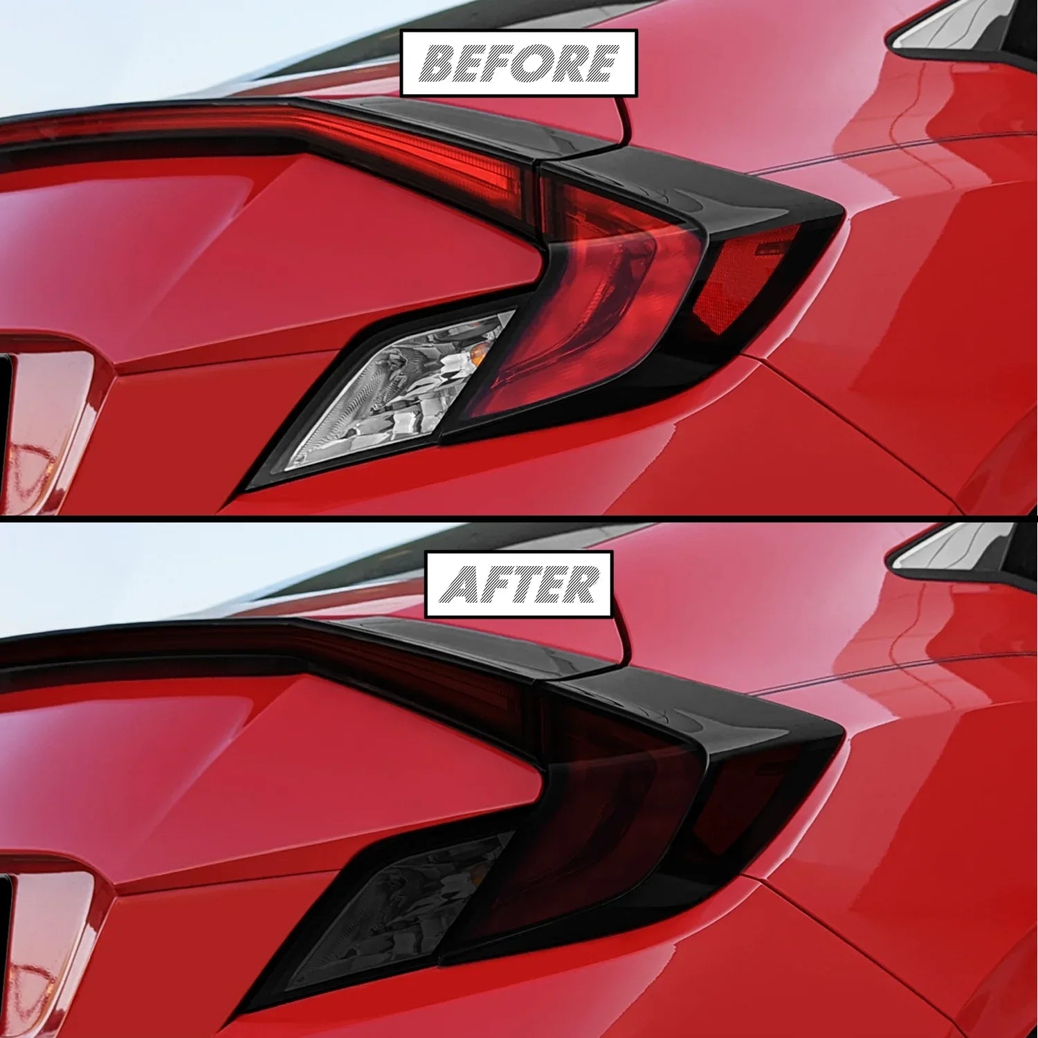 2016-2020 Honda Civic Coupe | Tail Light PreCut Tint Overlays