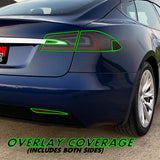 2012-2021 Tesla Model S | Tail Light PreCut Tint Overlays