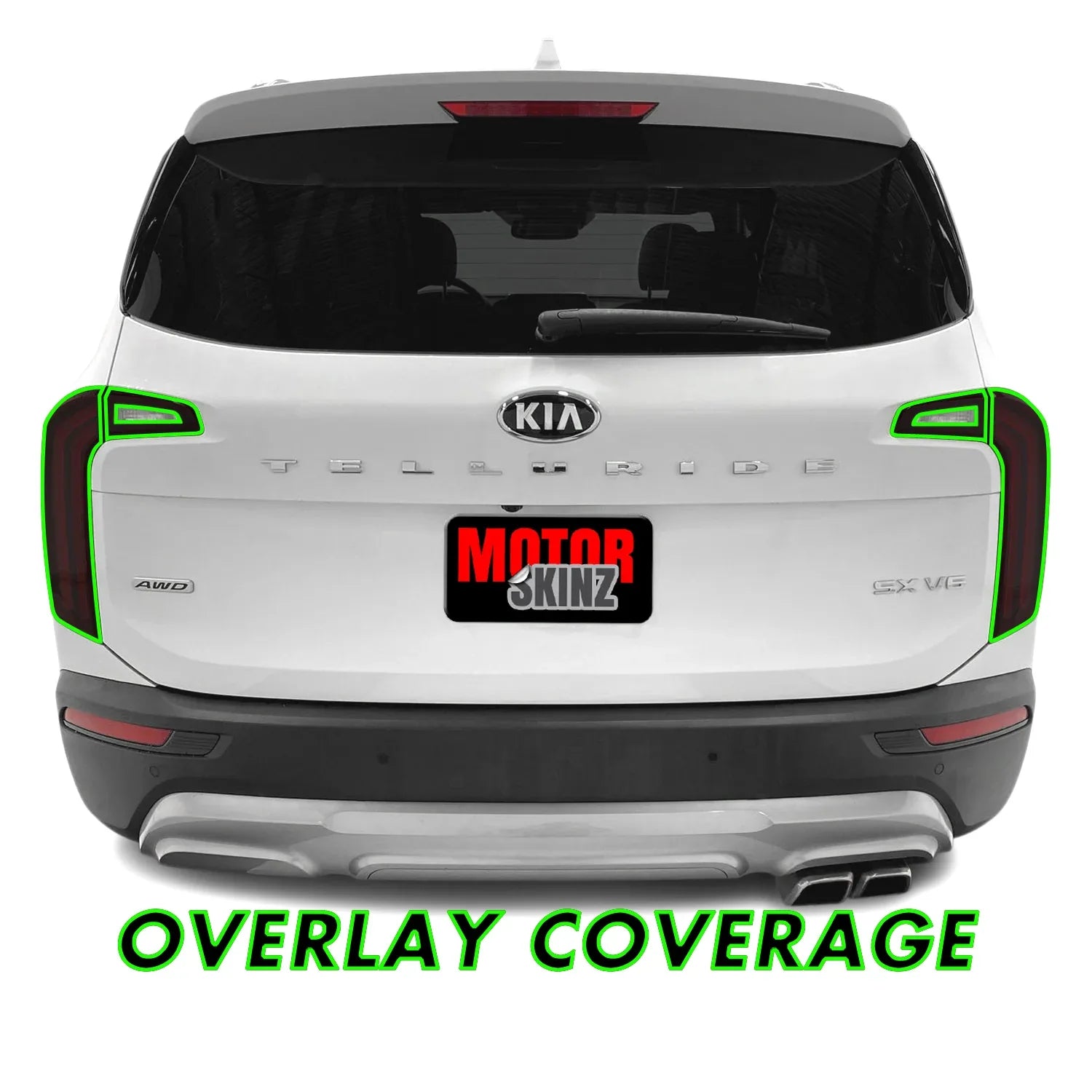 2020-2022 Kia Telluride | Tail Light Cutout PreCut Tint Overlays