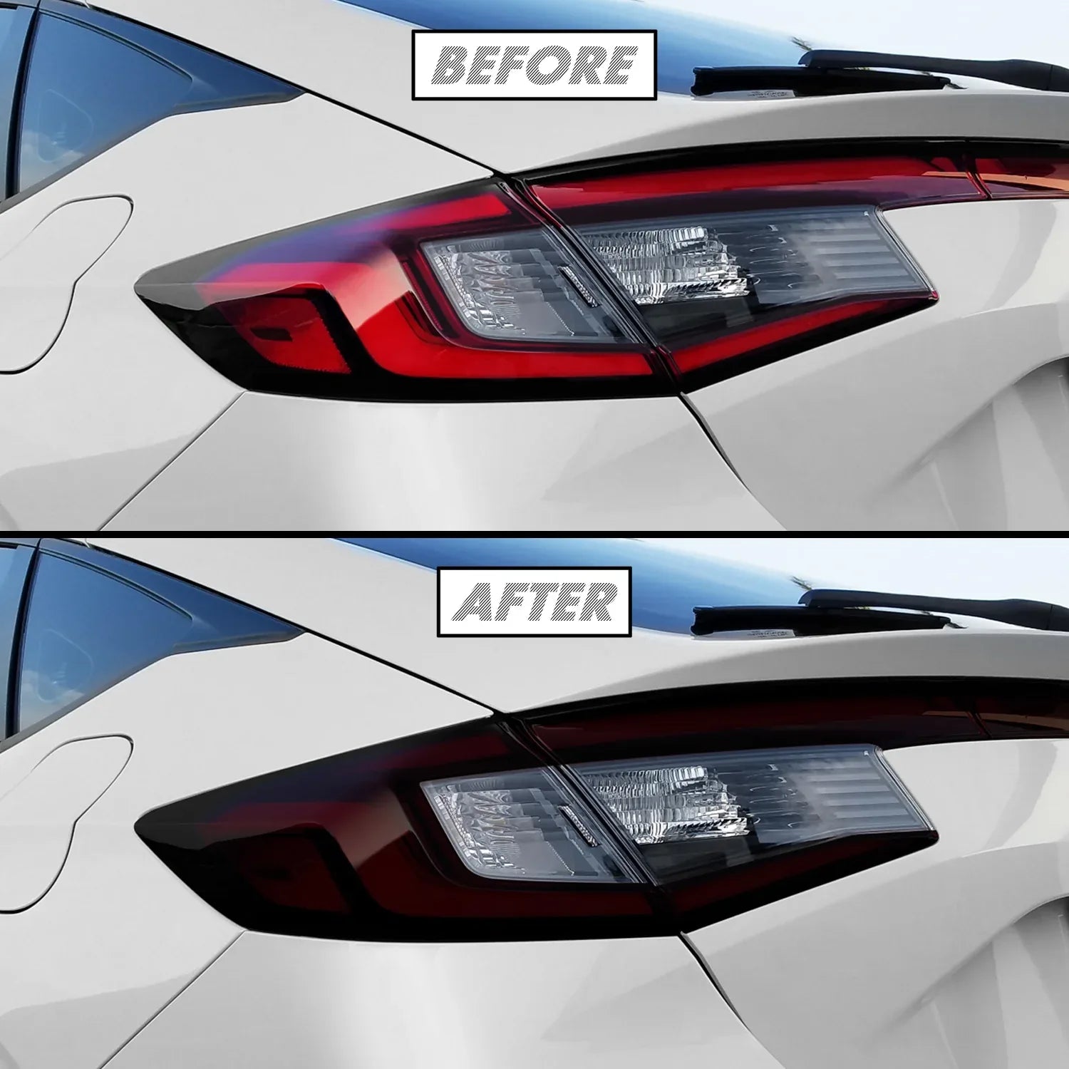 2022-2023 Honda Civic Hatchback | Tail Light Cutout PreCut Tint Overlays