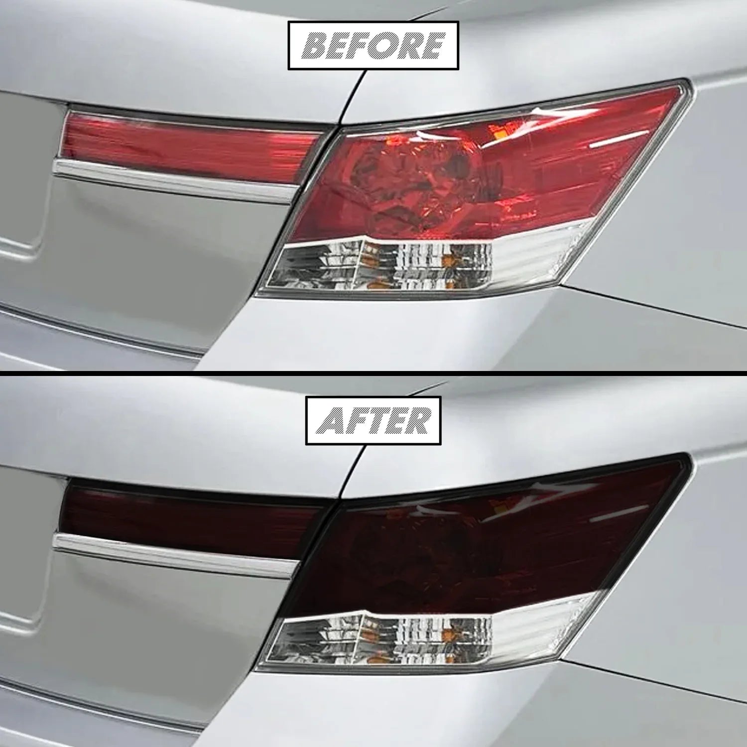 2008-2012 Honda Accord Sedan | Tail Light Cutout PreCut Tint Overlays