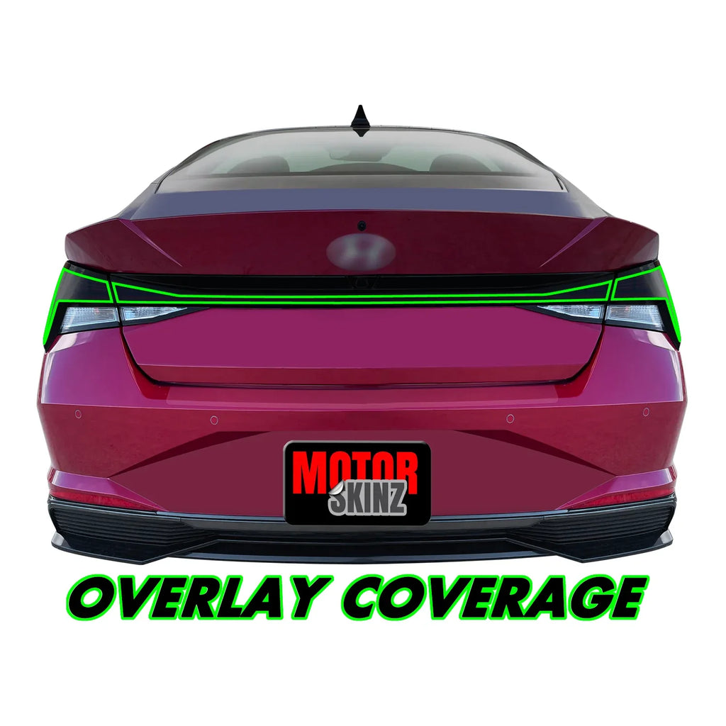 2021-2023 Hyundai Elantra | Tail Light Cutout PreCut Tint Overlays