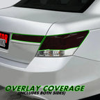 2008-2012 Honda Accord Sedan | Tail Light Cutout PreCut Tint Overlays