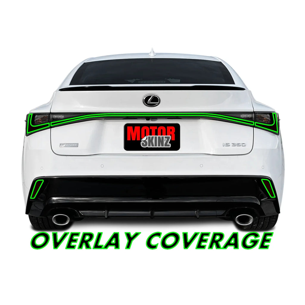2021-2026 Lexus IS | Tail Light Cutout PreCut Tint Overlays