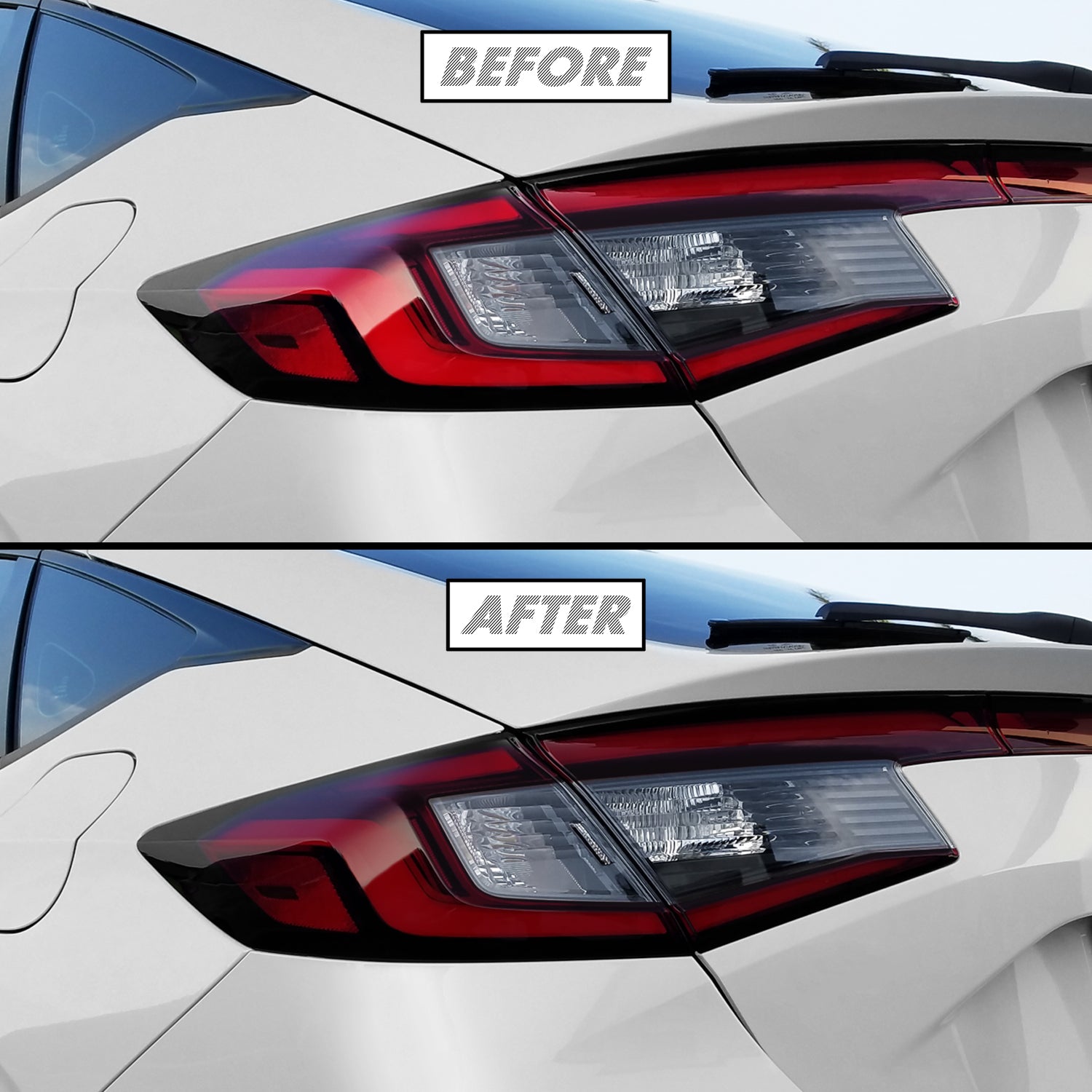 2022 2023 Honda Civic Hatchback Tail Light Cutout Precut Tint Overlays 35 Light Smoke