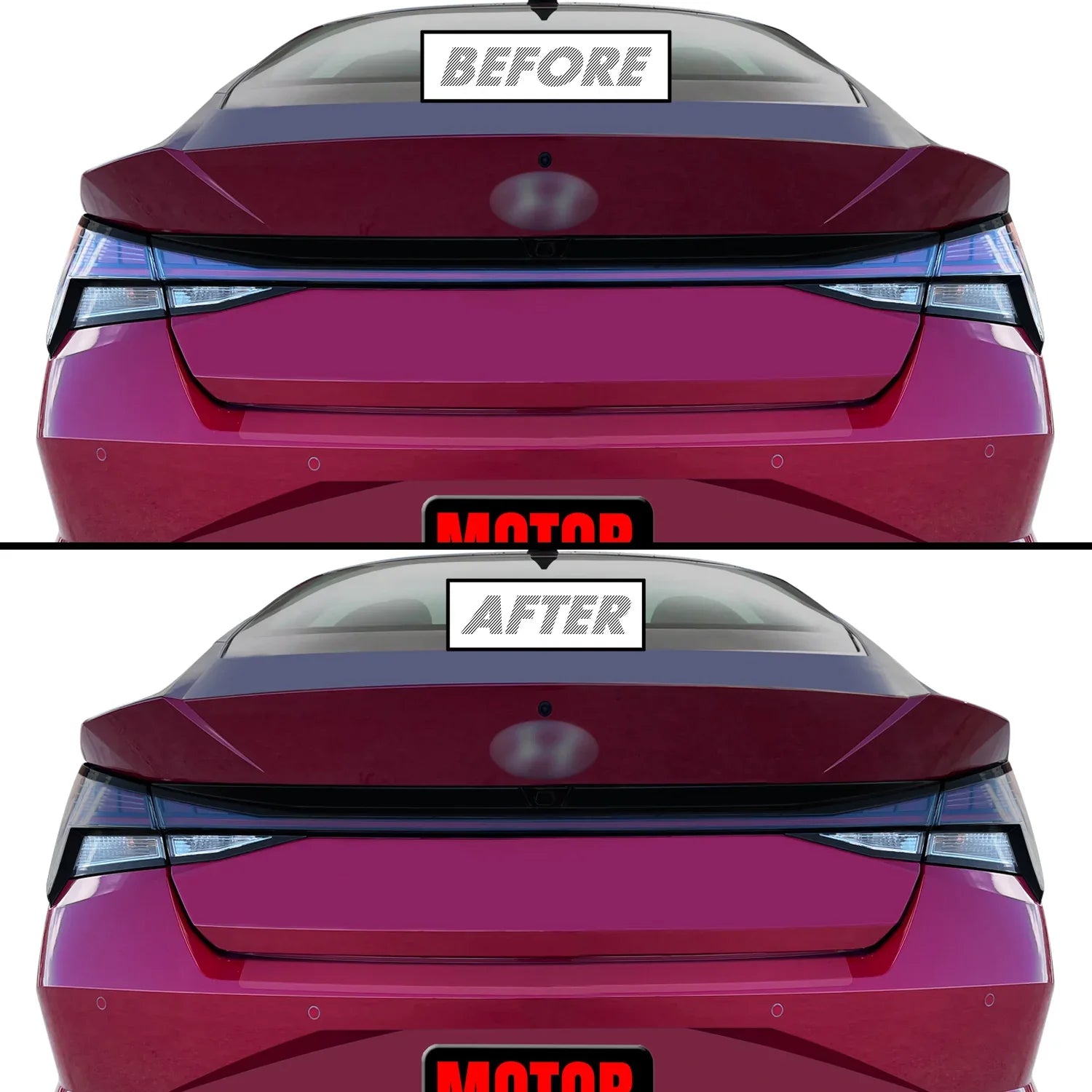 2021-2023 Hyundai Elantra | Tail Light Cutout PreCut Tint Overlays