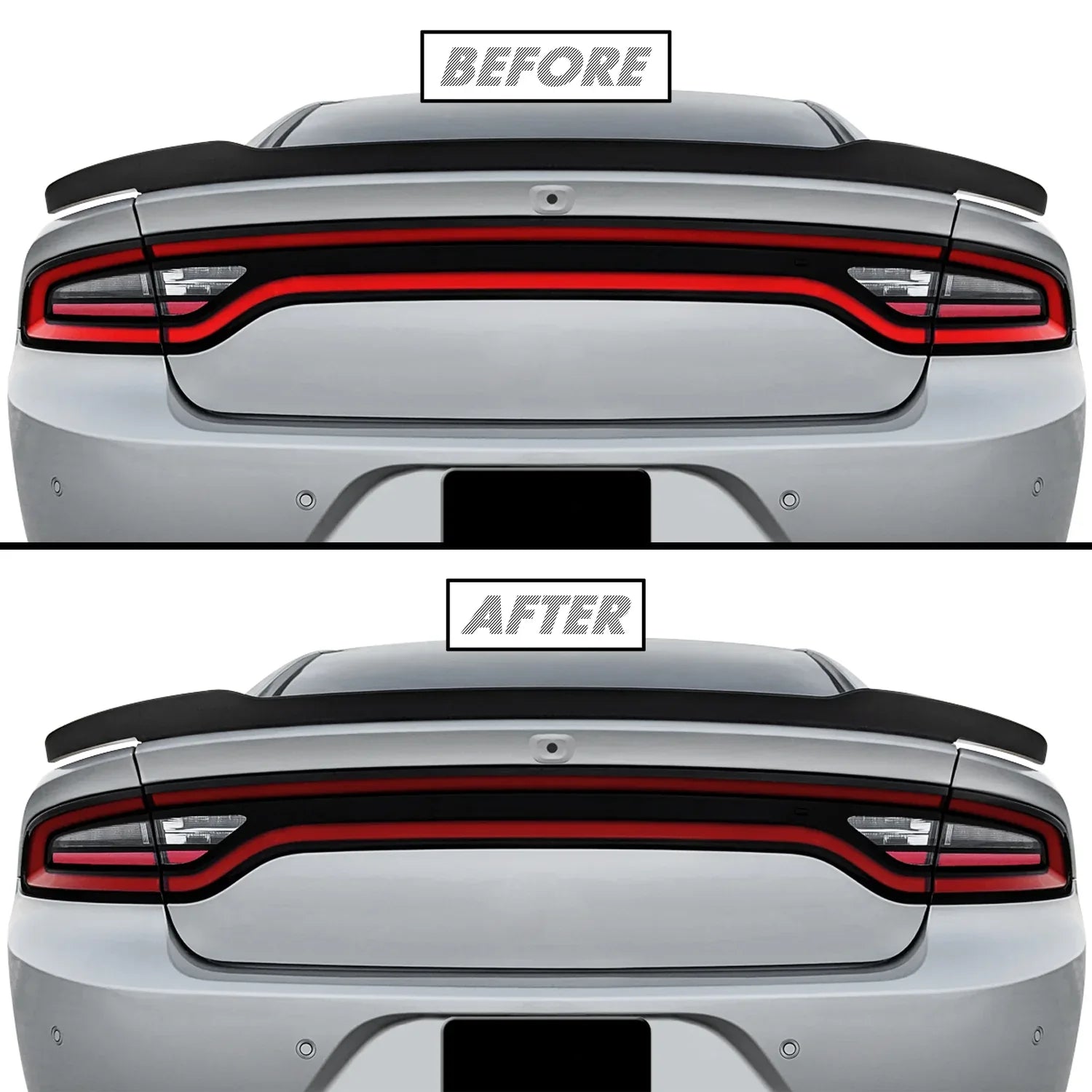 2015-2023 Dodge Charger | Tail Light Cutout PreCut Tint Overlays