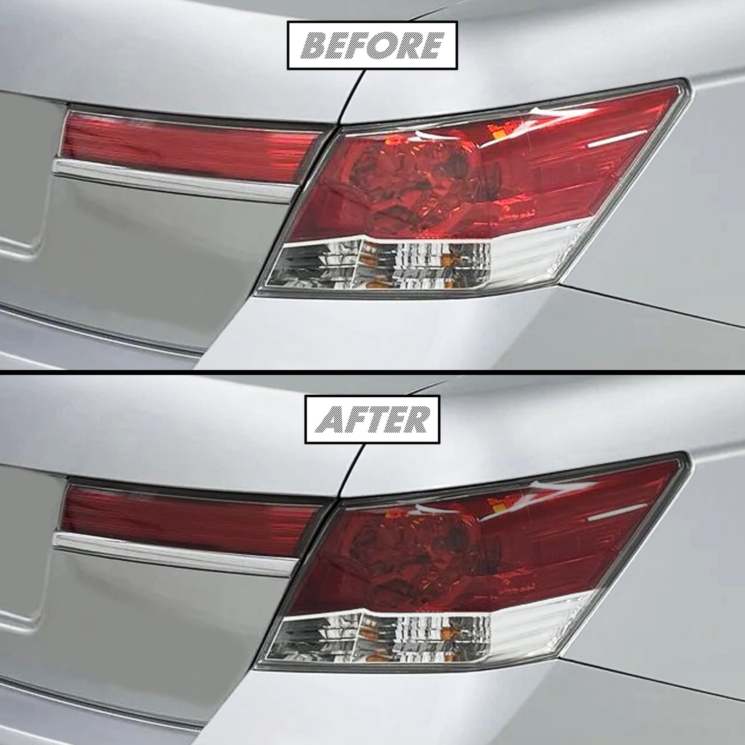 Precut Vinyl Smoke Tint Overlays For 1998-2002 Honda Accord Sedan Tail Lights