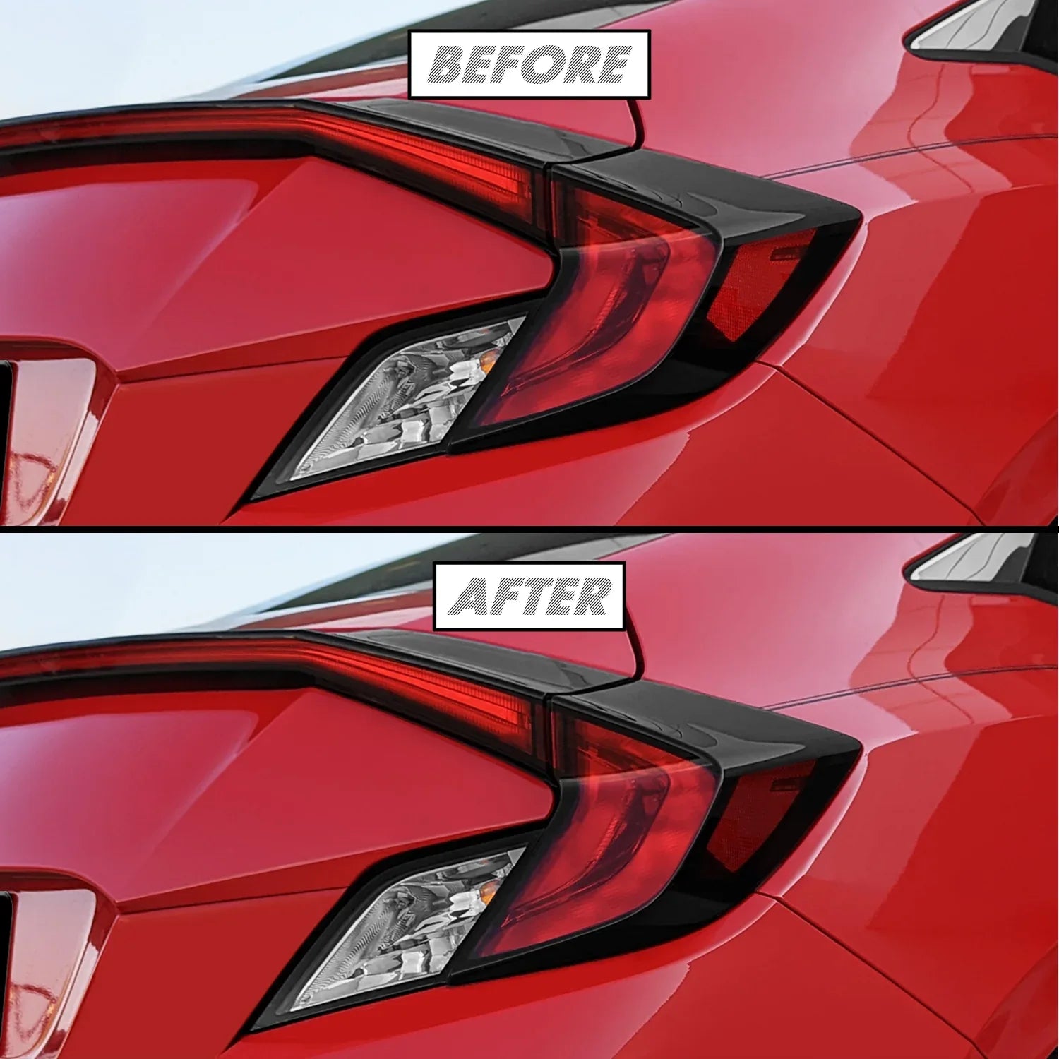 2016-2020 Honda Civic Coupe | Tail Light Side Marker PreCut Tint Overlays