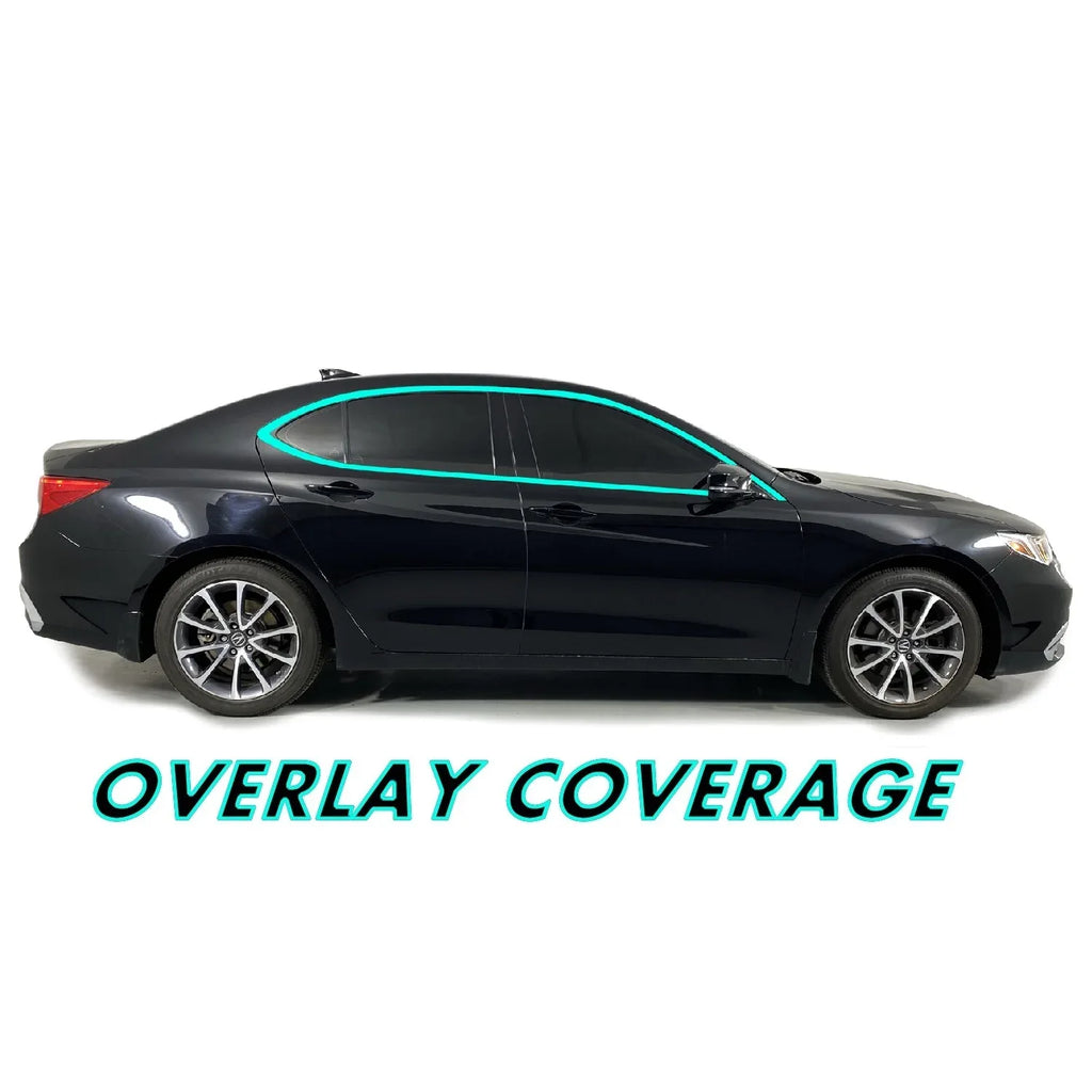 2015-2020 Acura TLX | Window Trim Chrome Delete PreCut Vinyl Wrap