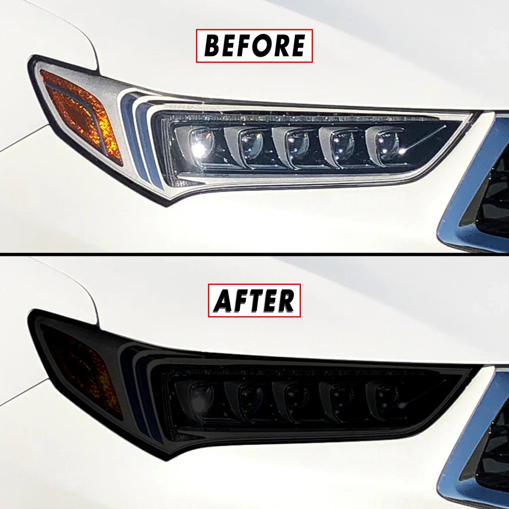 2018-2020 Acura TLX | Headlight PreCut Tint Overlays