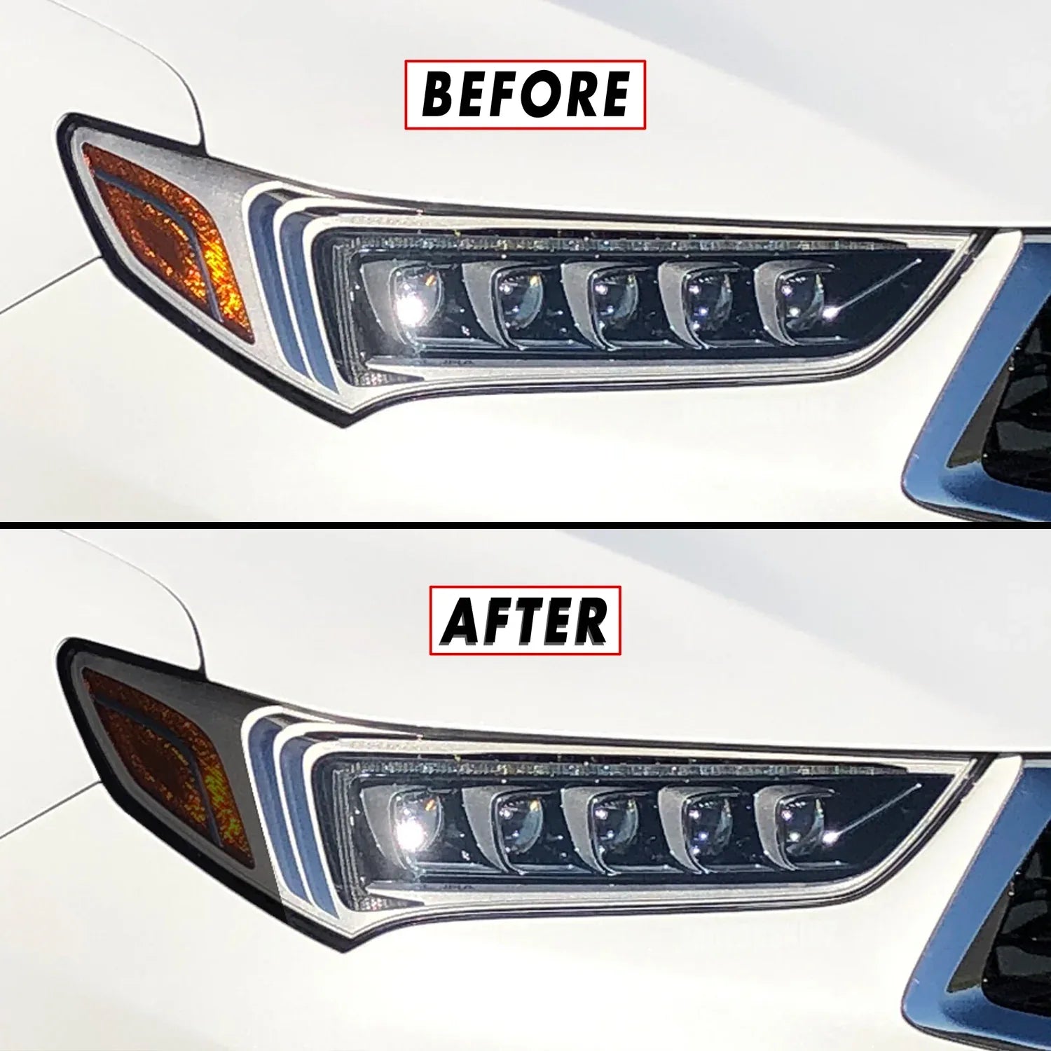 2018-2020 Acura TLX | Headlight Side Marker PreCut Tint Overlays