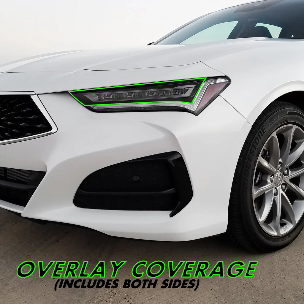 2021-2023 Acura TLX | Headlight Cutout PreCut Tint Overlays