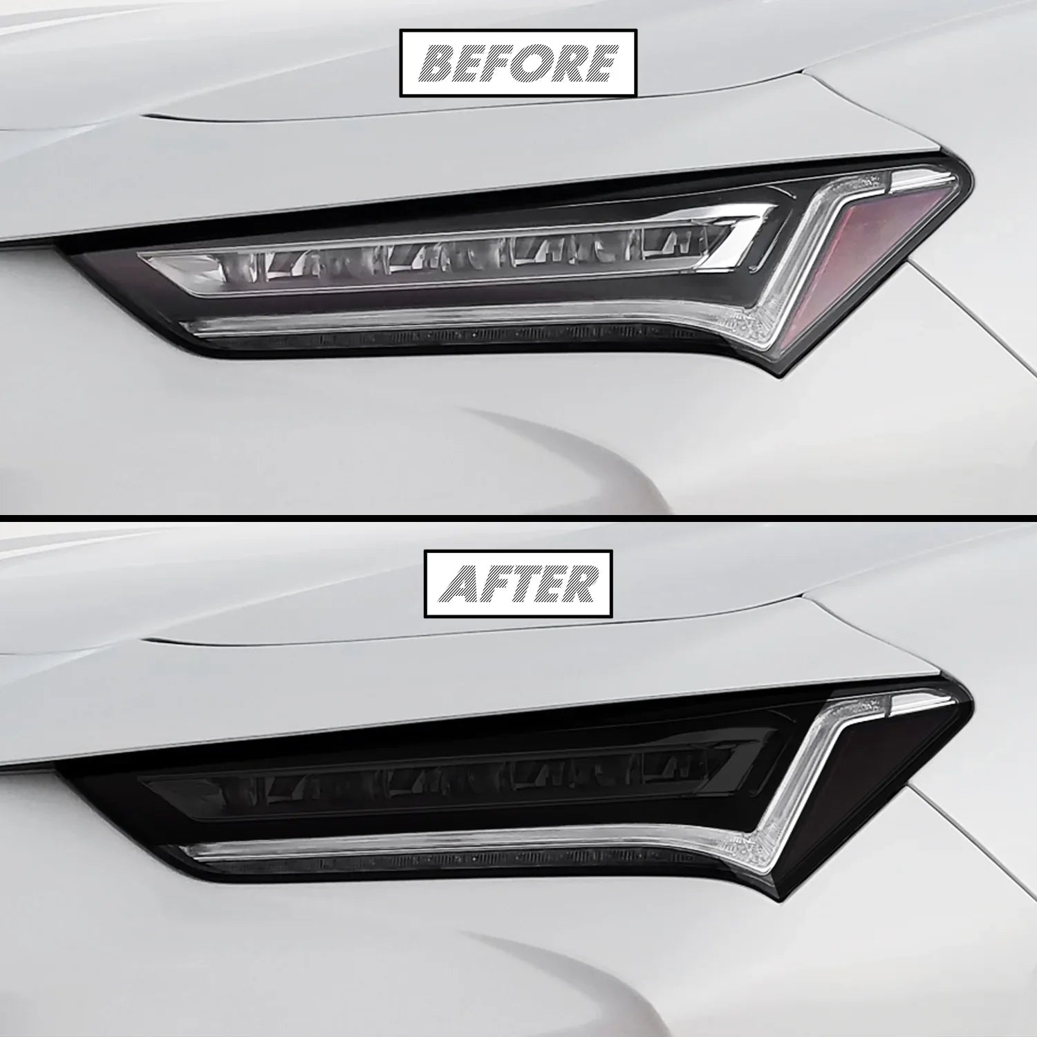 2021-2023 Acura TLX | Headlight Cutout Combo PreCut Tint Overlays