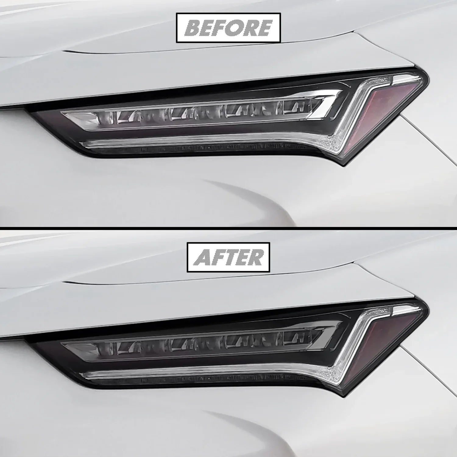2021-2023 Acura TLX | Headlight Cutout Combo PreCut Tint Overlays