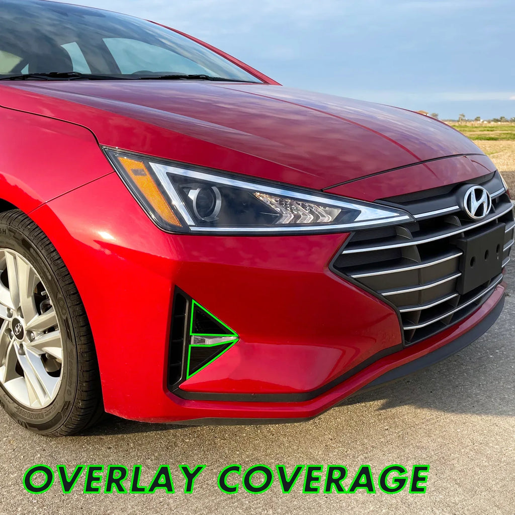 2019-2020 Hyundai Elantra | Fog Light & Turn Signal PreCut Tint Overlays
