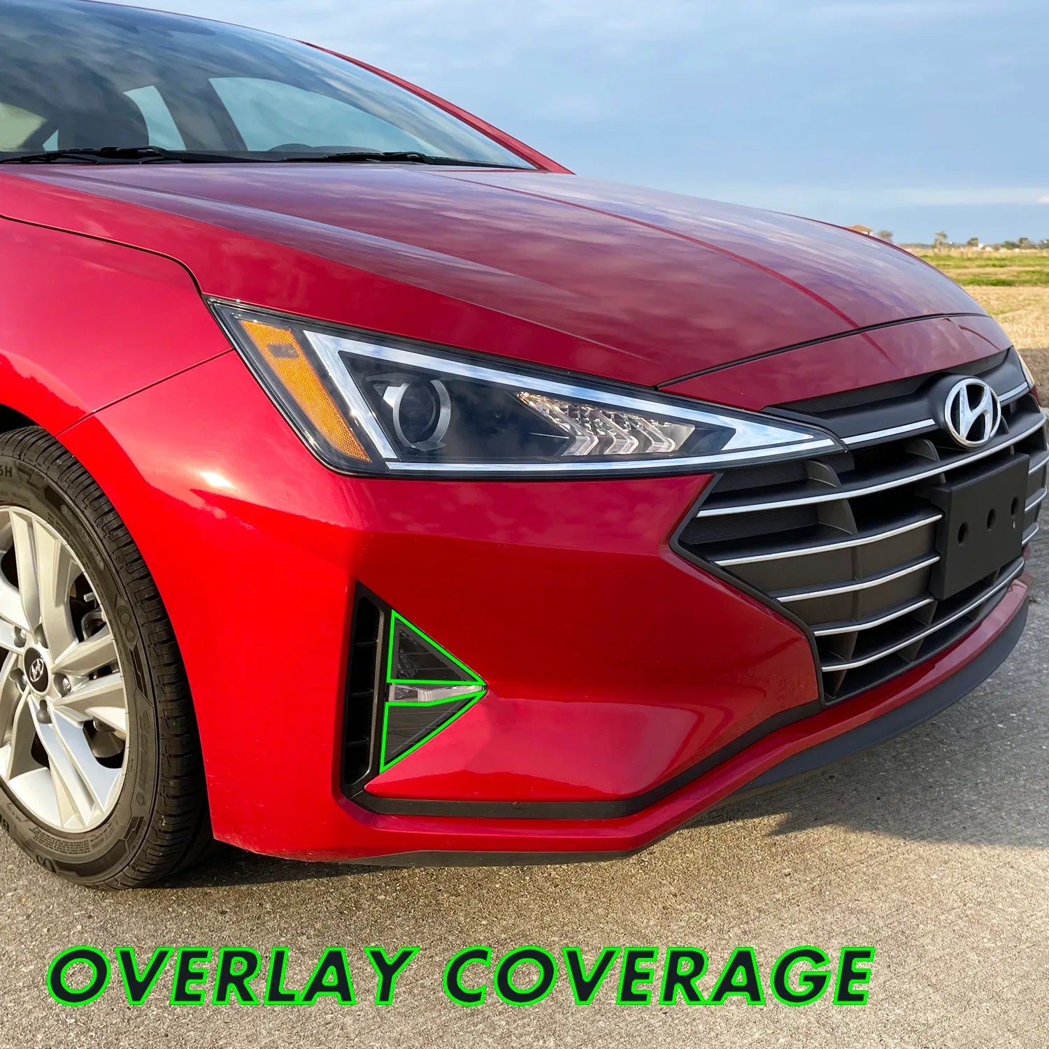 2019-2020 Hyundai Elantra | Fog Light & Turn Signal PreCut Tint Overlays