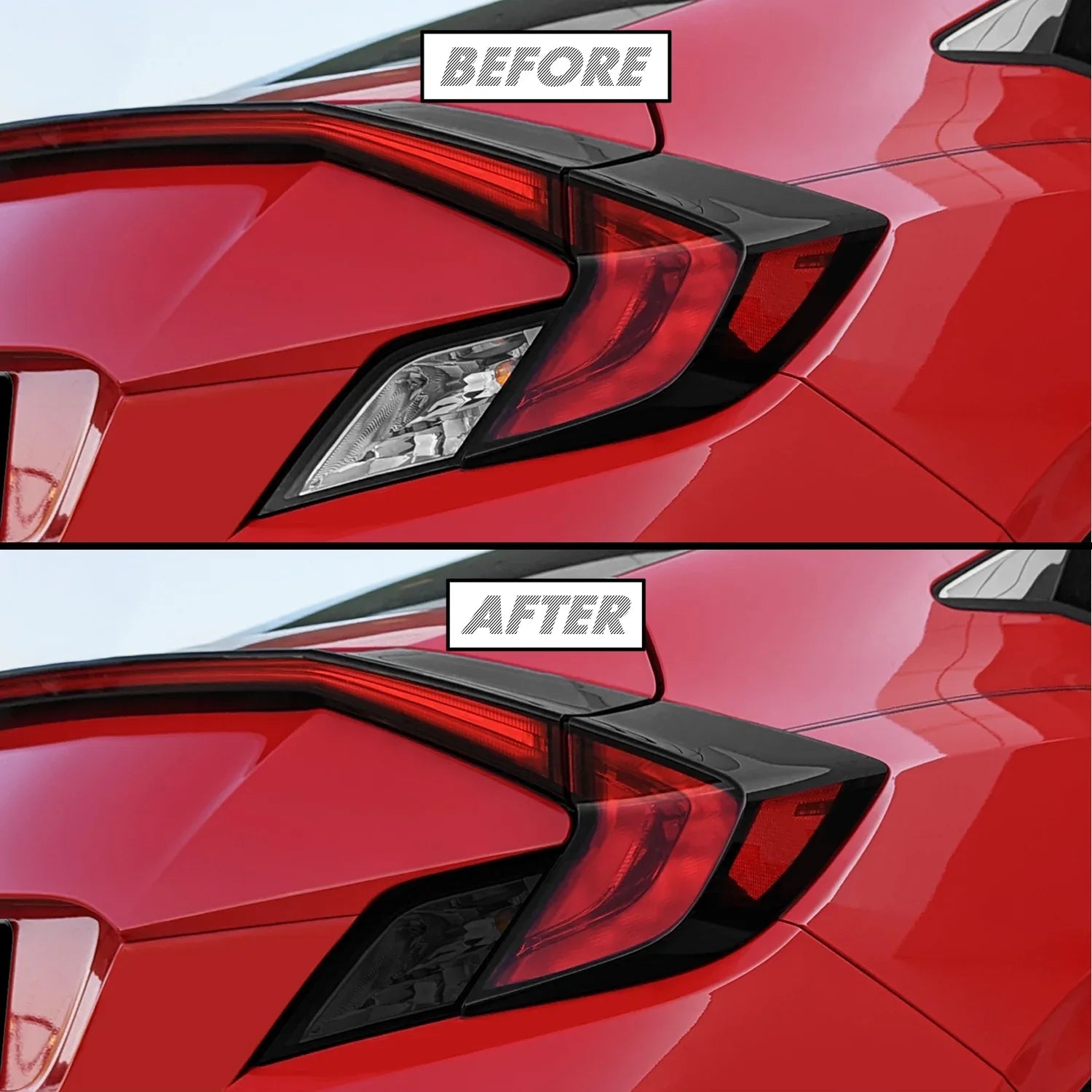 2016-2020 Honda Civic Coupe | Turn Signal & Reverse Light PreCut Tint Overlays