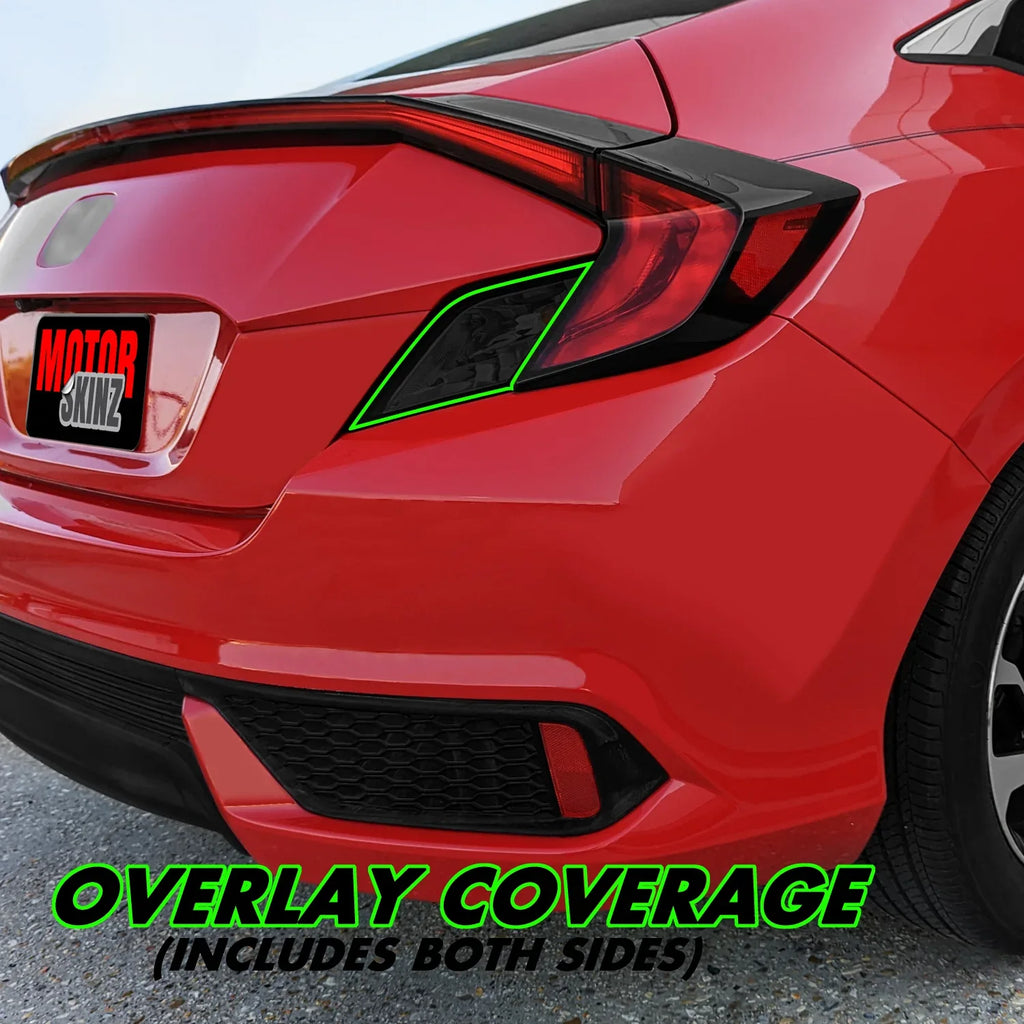 2016-2020 Honda Civic Coupe | Turn Signal & Reverse Light PreCut Tint Overlays