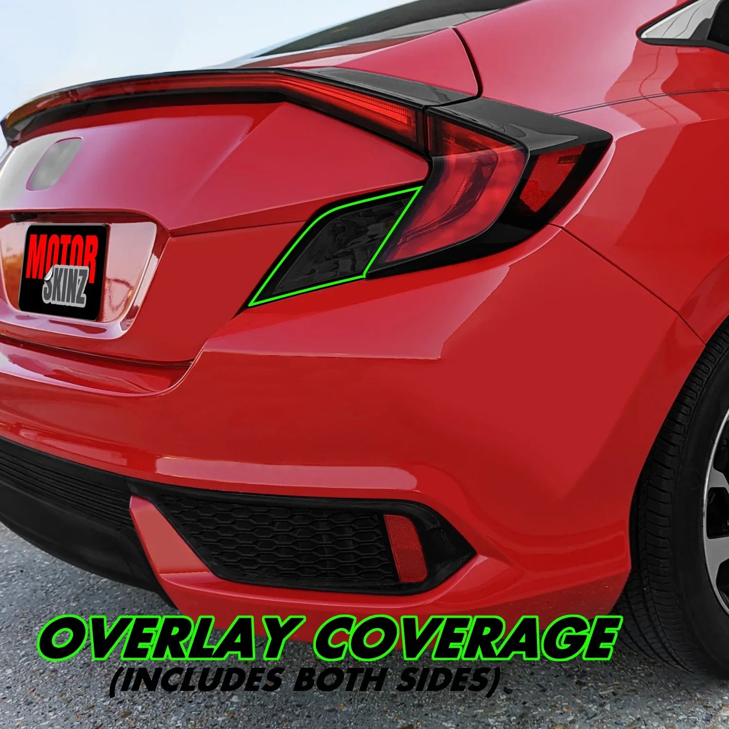 2016-2020 Honda Civic Coupe | Turn Signal & Reverse Light PreCut Tint Overlays