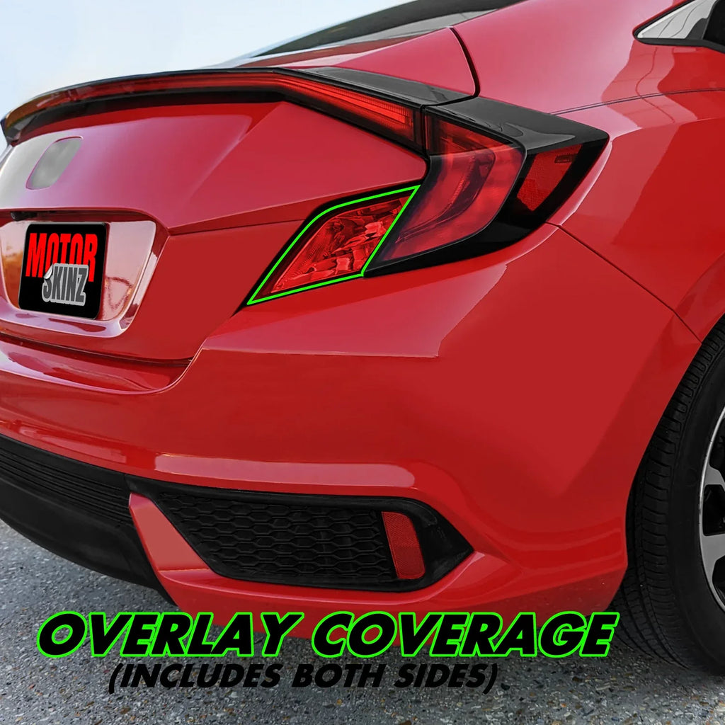2016-2020 Honda Civic Coupe | Turn Signal & Reverse Light PreCut Tint Overlays