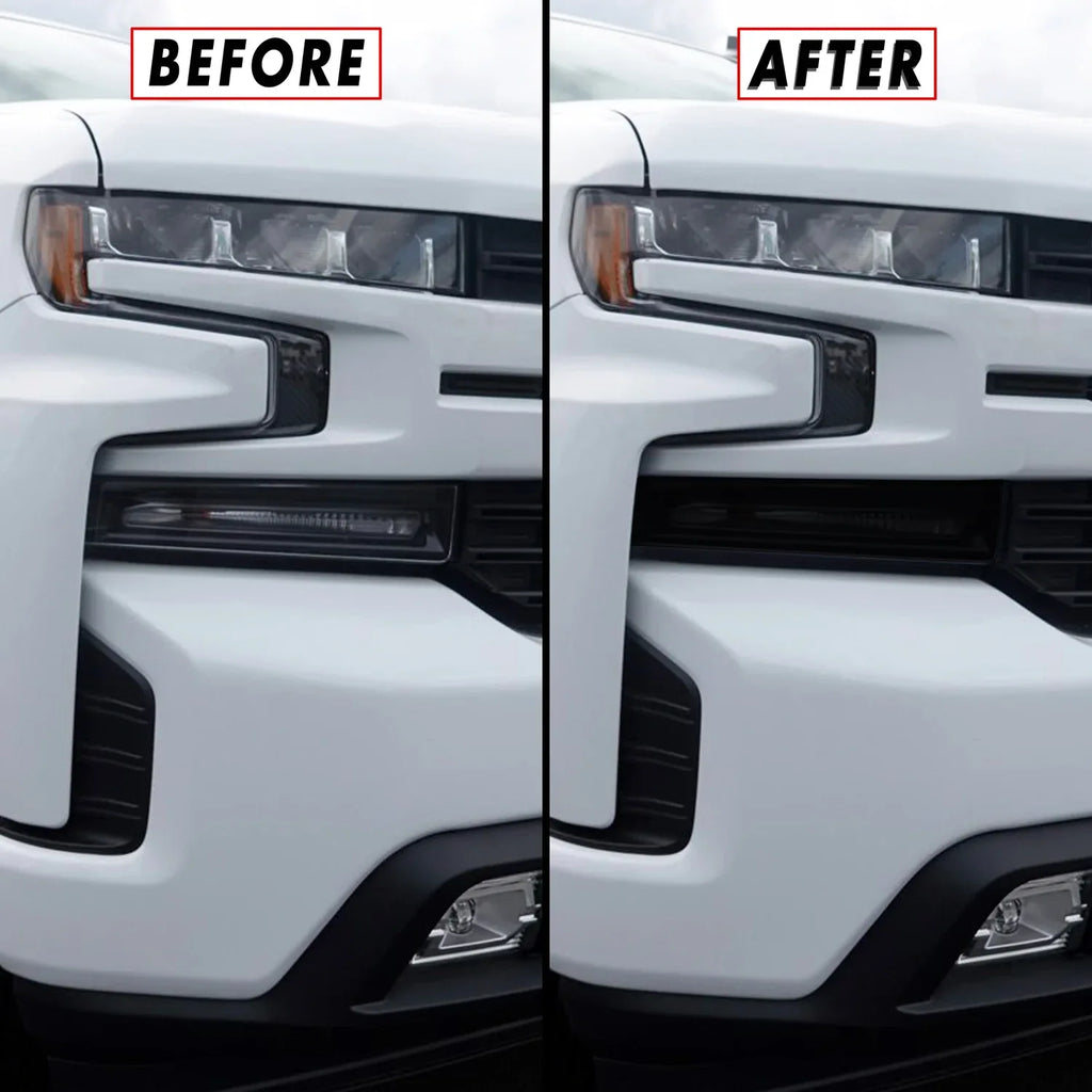 2019-2021 Chevrolet Silverado 1500 | Headlight Turn Signal PreCut Tint Overlays