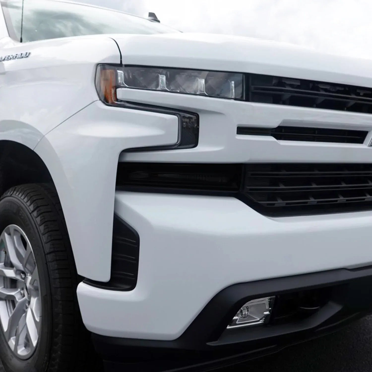 2019-2021 Chevrolet Silverado 1500 | Headlight Turn Signal PreCut Tint Overlays