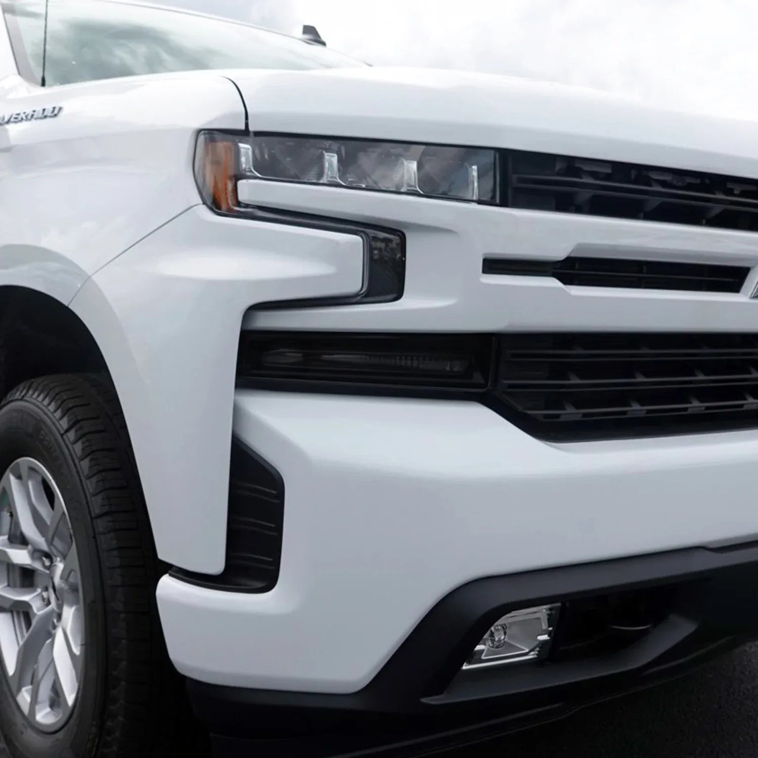 2019-2021 Chevrolet Silverado 1500 | Headlight Turn Signal PreCut Tint Overlays