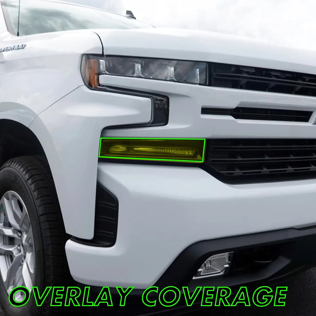 2019-2021 Chevrolet Silverado 1500 | Headlight Turn Signal PreCut Tint Overlays