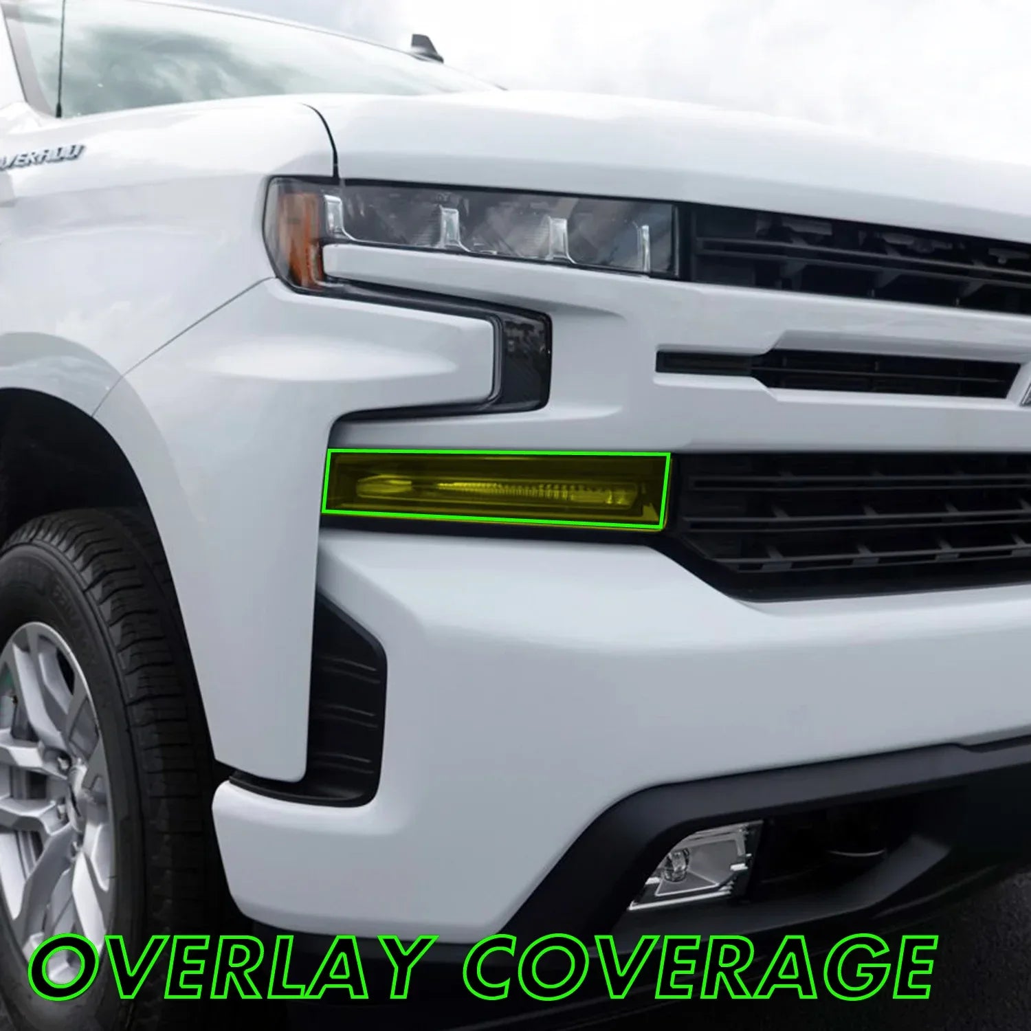 2019-2021 Chevrolet Silverado 1500 | Headlight Turn Signal PreCut Tint Overlays