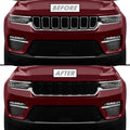 2022-2025 Jeep Grand Cherokee | Upper Front Grill Trim Chrome Delete PreCut Vinyl Wrap
