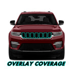 2022-2025 Jeep Grand Cherokee | Upper Front Grill Trim Chrome Delete PreCut Vinyl Wrap
