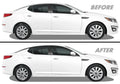 2014-2015 Kia Optima | Window Trim Chrome Delete PreCut Vinyl Wrap