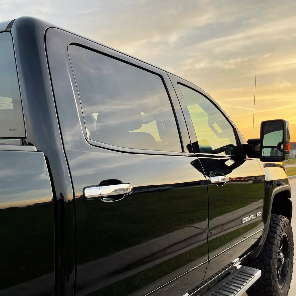 2014-2018 GMC Sierra 1500 | Window Trim Chrome Delete PreCut Vinyl Wrap