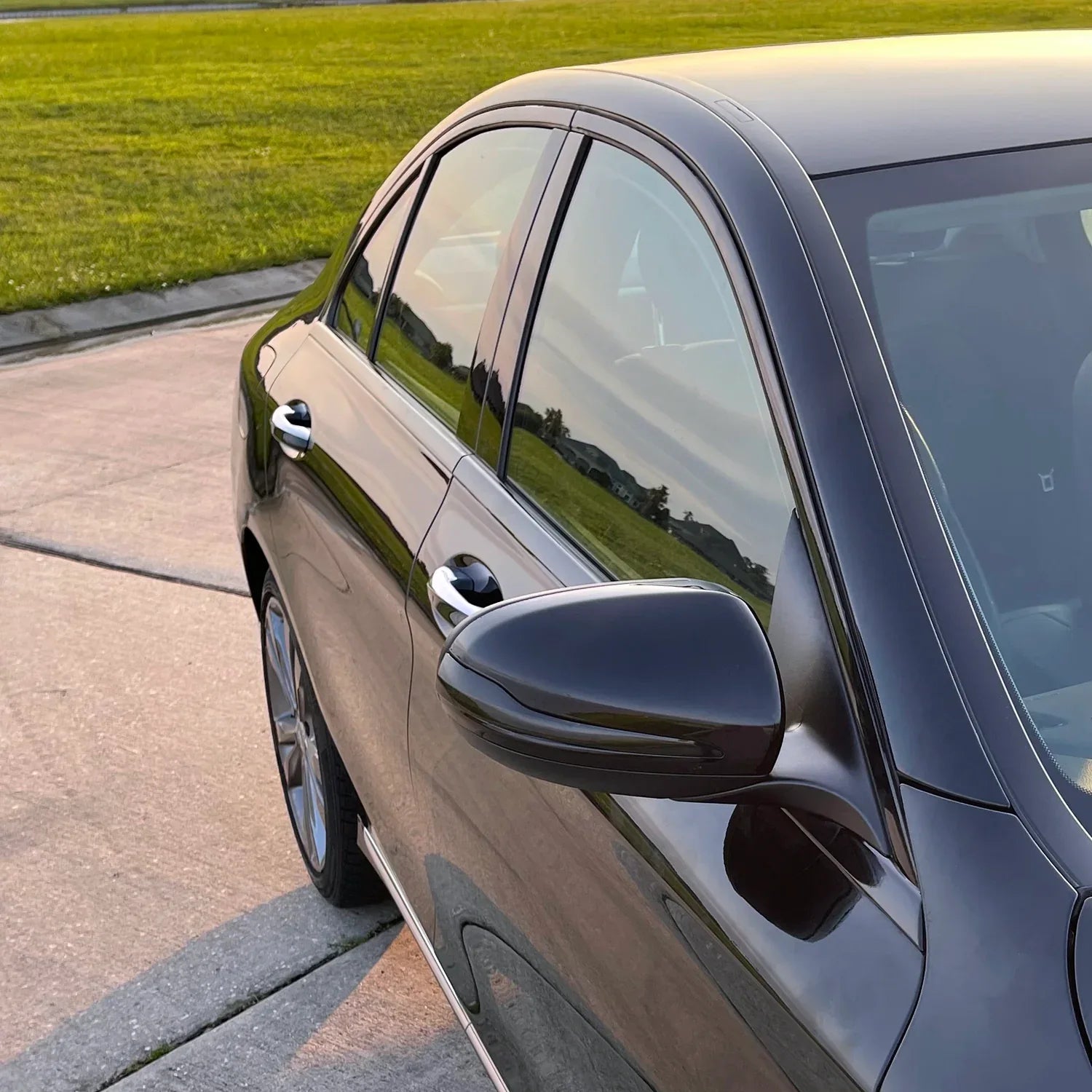 2015-2021 Mercedes C-Class Sedan | Window Trim Chrome Delete PreCut Vinyl Wrap