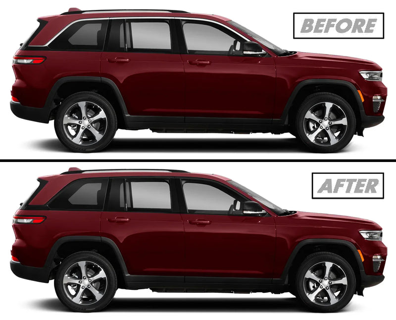 2022-2026 Jeep Grand Cherokee | Window Trim Chrome Delete PreCut Vinyl Wrap