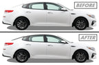 2016-2020 Kia Optima | Window Trim Chrome Delete PreCut Vinyl Wrap
