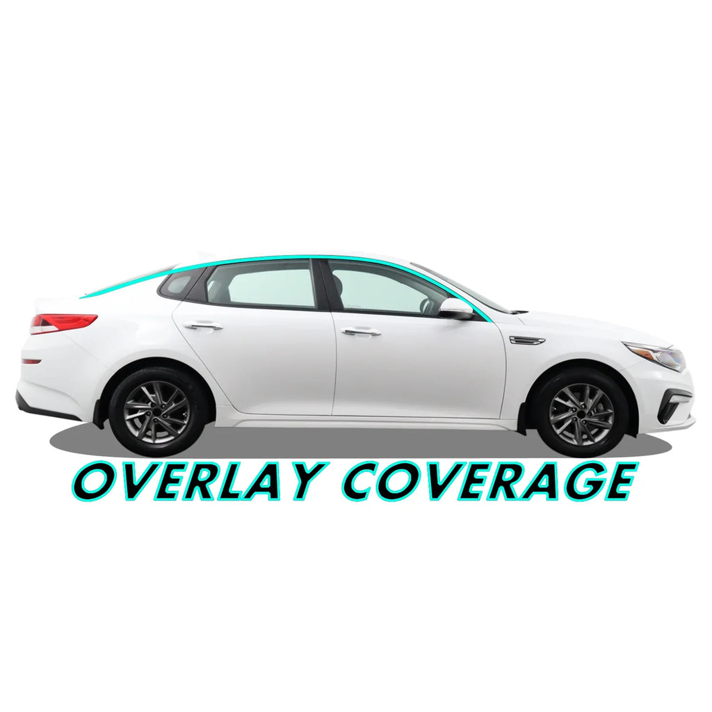2016-2020 Kia Optima | Window Trim Chrome Delete PreCut Vinyl Wrap