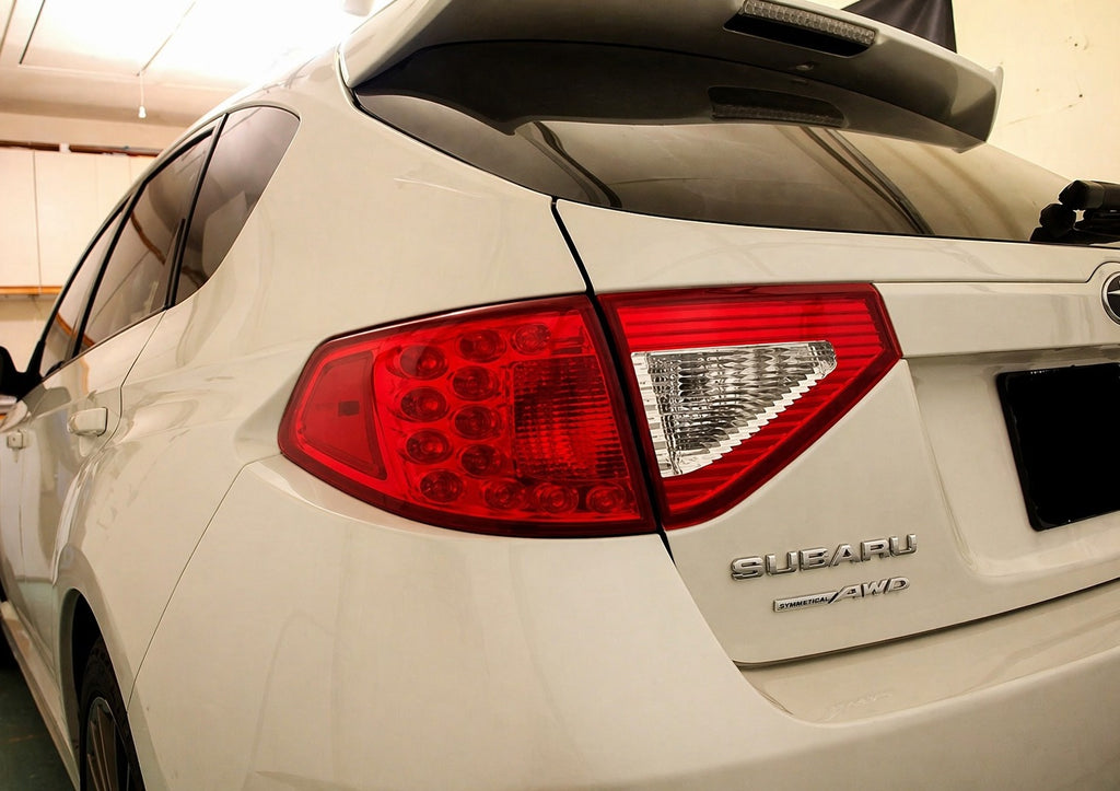 2008-2014 Subaru Impreza WRX Hatchback | Tail Light Reverse Cutout PreCut Tint Overlays