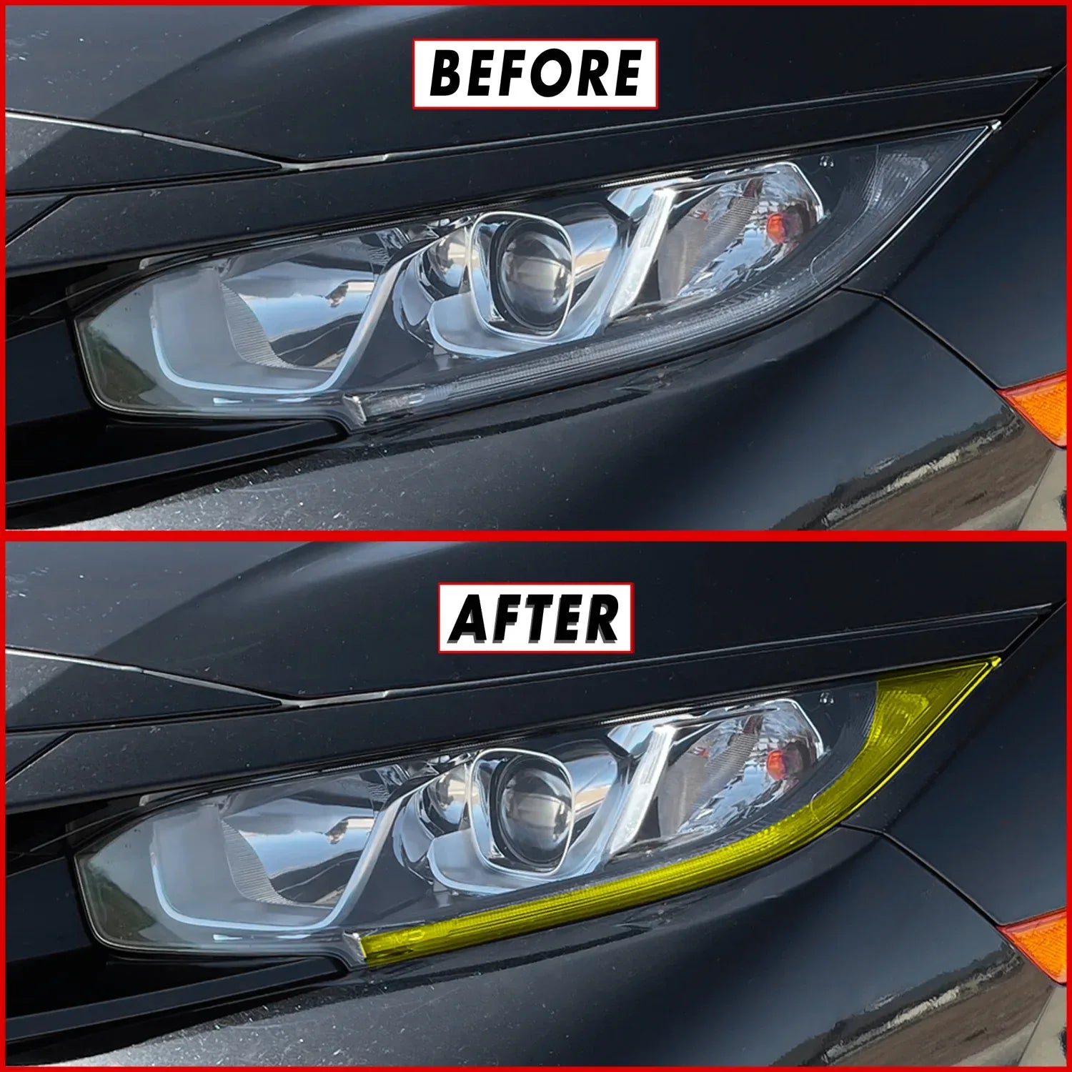 2016-2021 Honda Civic | Headlight DRL PreCut Tint Overlays