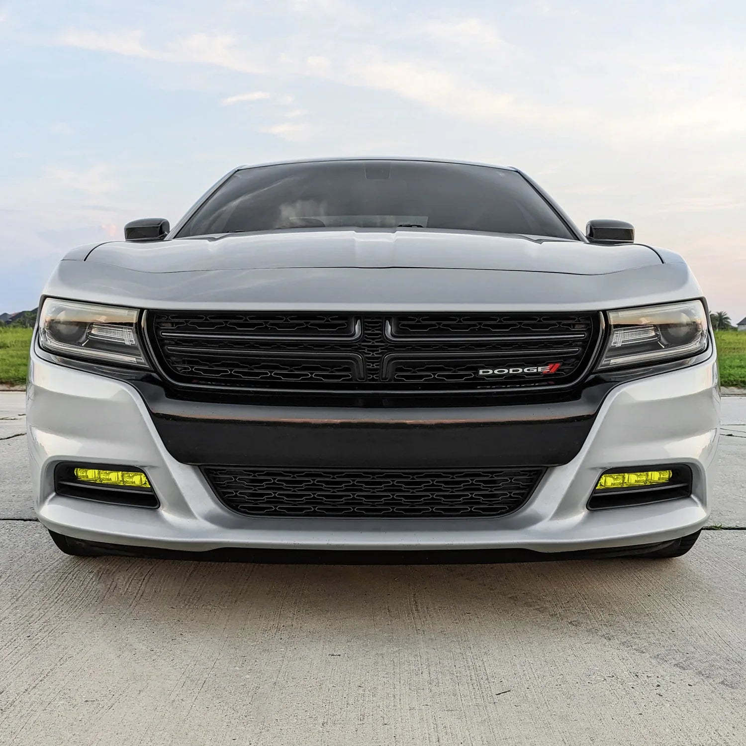 2015-2022 Dodge Charger | Fog Light PreCut Tint Overlays Dark Smoke 2015-2022 Dodge Charger | Fog Light PreCut Tint Overlays Dark Smoke